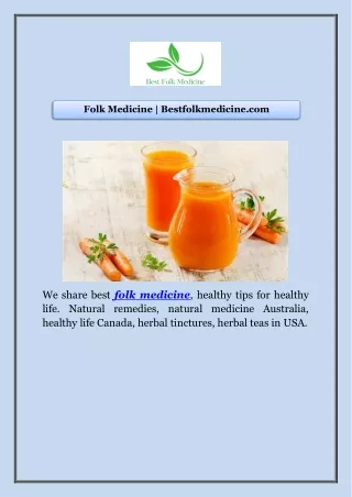 Folk Medicine | Bestfolkmedicine.com