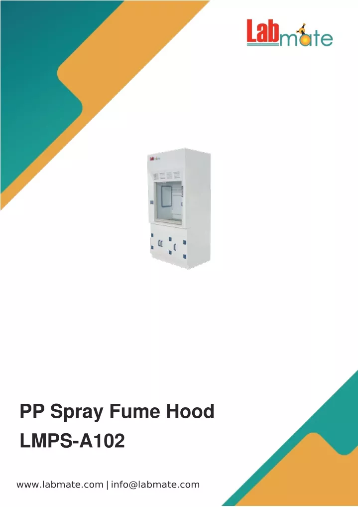 pp spray fume hood lmps a102