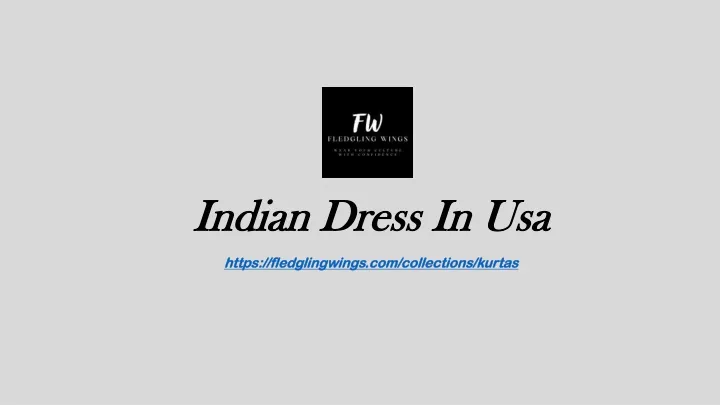 indian dress i n usa