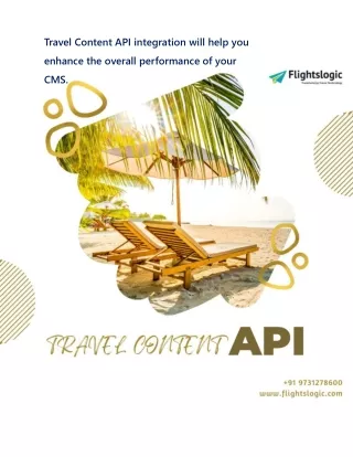 travel content api integration will help