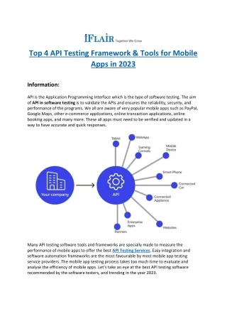 top 4 api testing framework tools for mobile apps