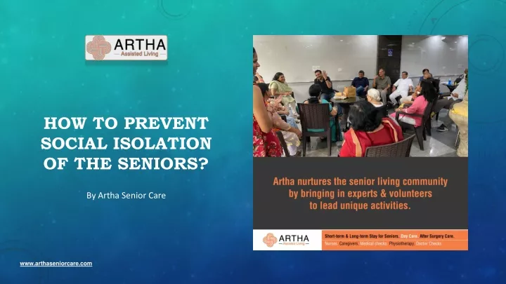 how to prevent social isolation of the seniors