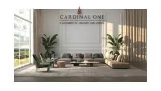 Ultra-private homes in Bangalore| Cardinal One| Apartments for sale