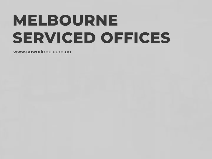 melbourne serviced offices