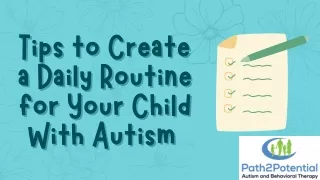 tips to create tips to create a daily routine