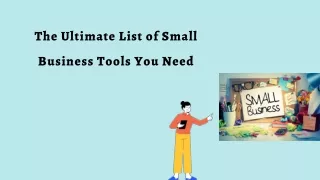 The Ultimate List of Small Business Tools You Need
