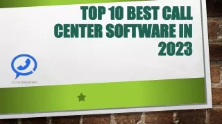 Cloudshope_Top 10 Best Call Center Software In 2023