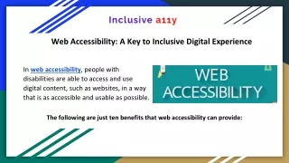 web accessibility a key to inclusive digital experience