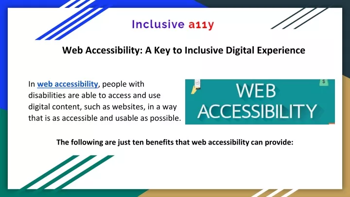 web accessibility a key to inclusive digital experience