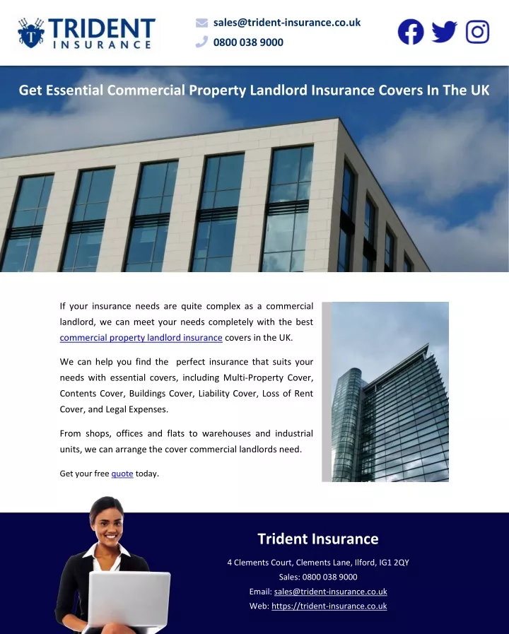 sales@trident insurance co uk