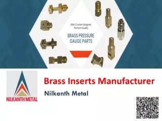 Brass Inserts Manufacturer