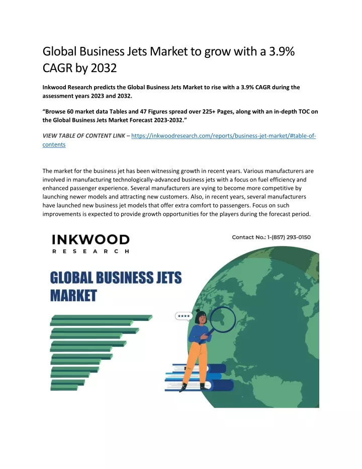 global business jets market to grow with