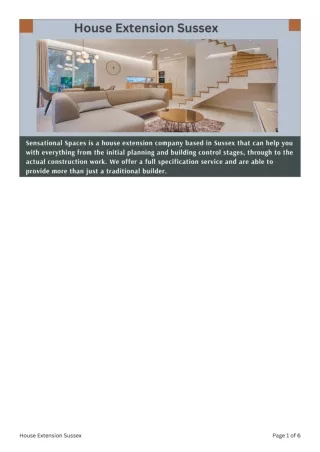 House Extension Sussex