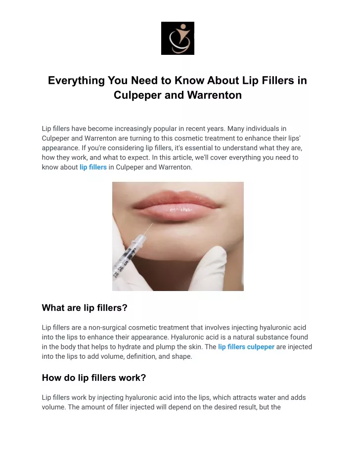 everything you need to know about lip fillers