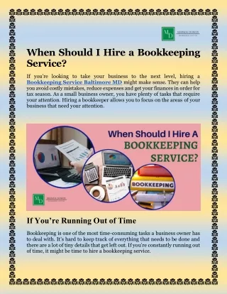 When Should I Hire a Bookkeeping Service?