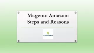 Magento Amazon Steps and Reasons