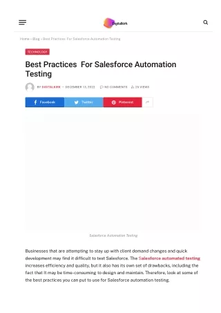 home blog best practices for salesforce