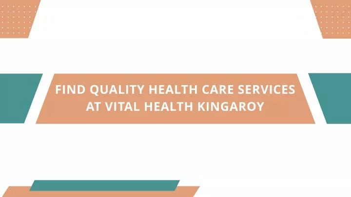 find quality health care services at vital health