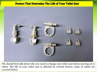 Factors That Determine The Life of Your Toilet Seat
