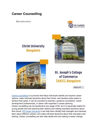 career counselling