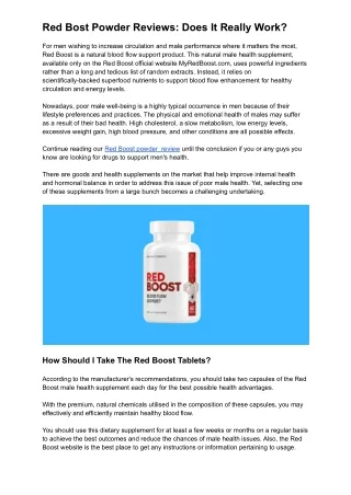 Red Bost Powder Reviews_ Does It Really Work_