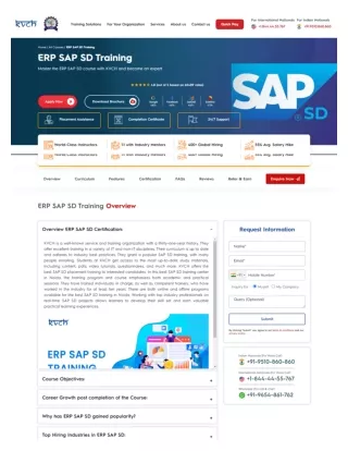 Best SAP SD Training Noida | SAP SD Certification Training Institute in Noida