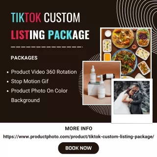 TikTok Custom Listing Package - Product Photo