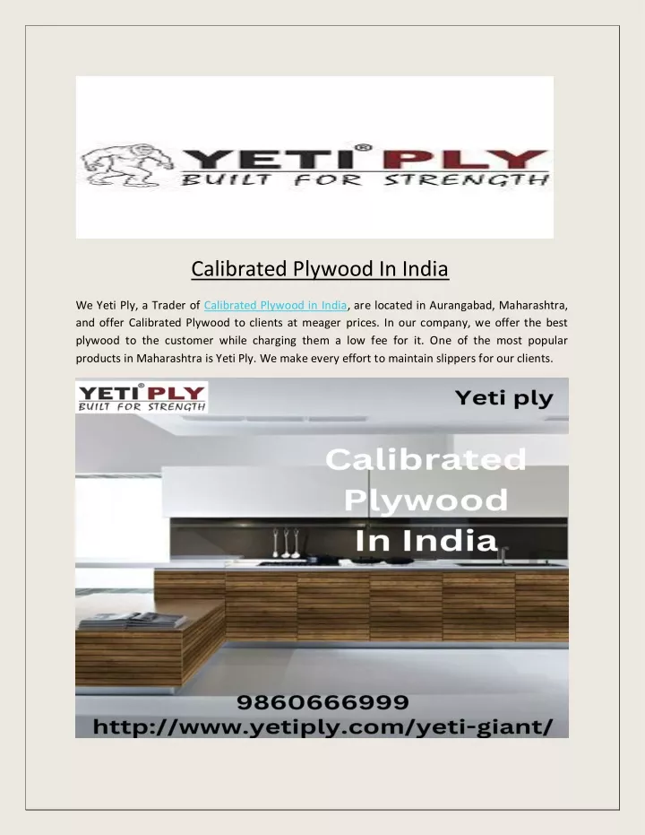 calibrated plywood in india