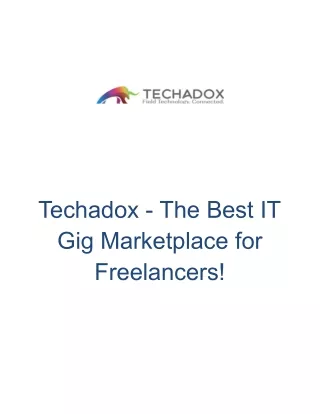 The Best IT Gig Marketplace for Freelancers!