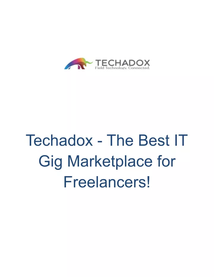 techadox the best it gig marketplace