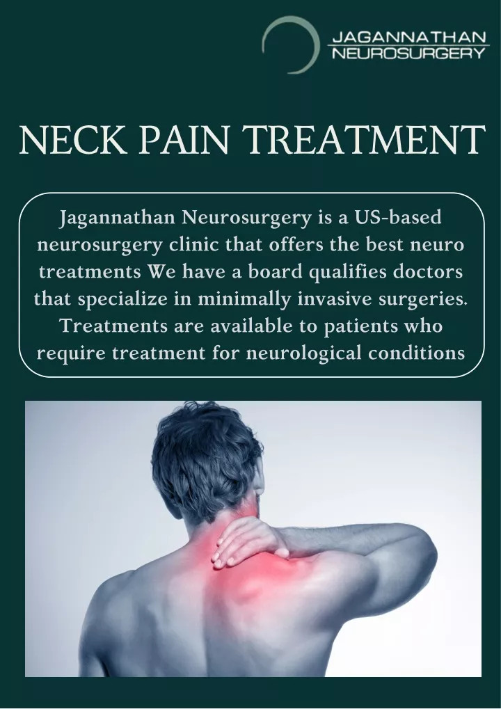 PPT - Neck Pain Treatment At Jagannathan Neurosurgery PowerPoint ...