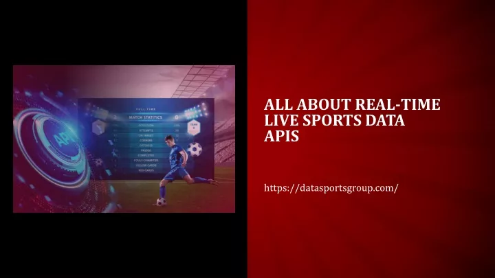 all about real time live sports data apis