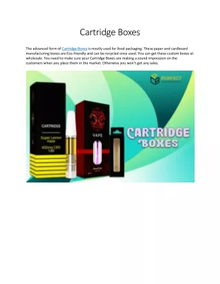 Cartridge Boxes