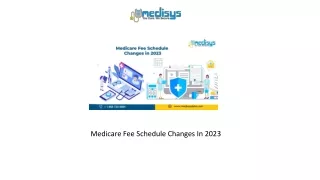 medicare fee schedule changes in 2023