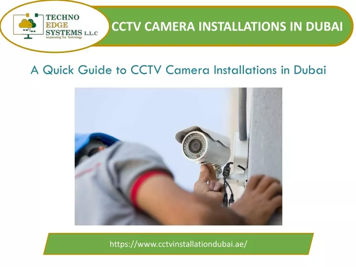 cctv camera installations in dubai