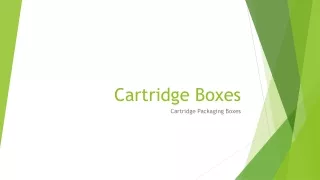 Cartridge Boxes