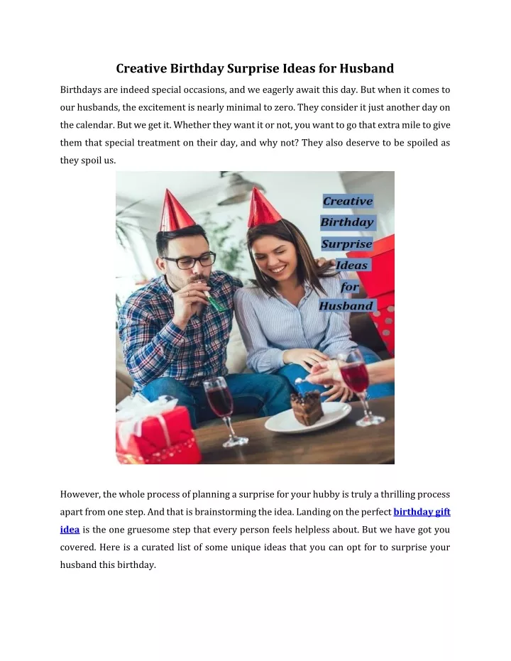 PPT Creative Birthday Surprise Ideas For Husband PowerPoint ppt-creative-birthday-surprise-ideas-for-husband-powerpoint