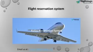 flight reservation system