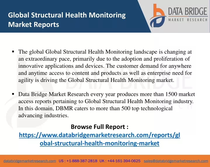 global structural health monitoring market reports