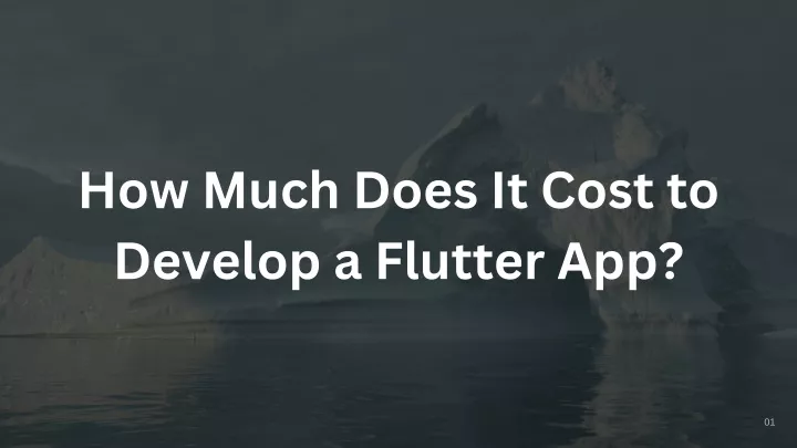 how much does it cost to develop a flutter app