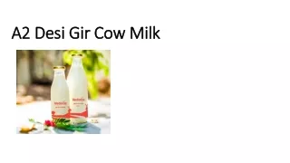 A2 Desi Gir Cow Milk Home Delivery Services in Pune, Mumbai