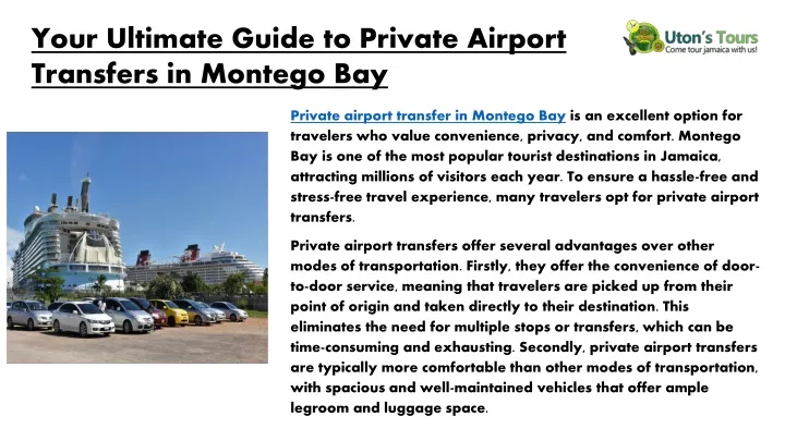 your ultimate guide to private airport transfers