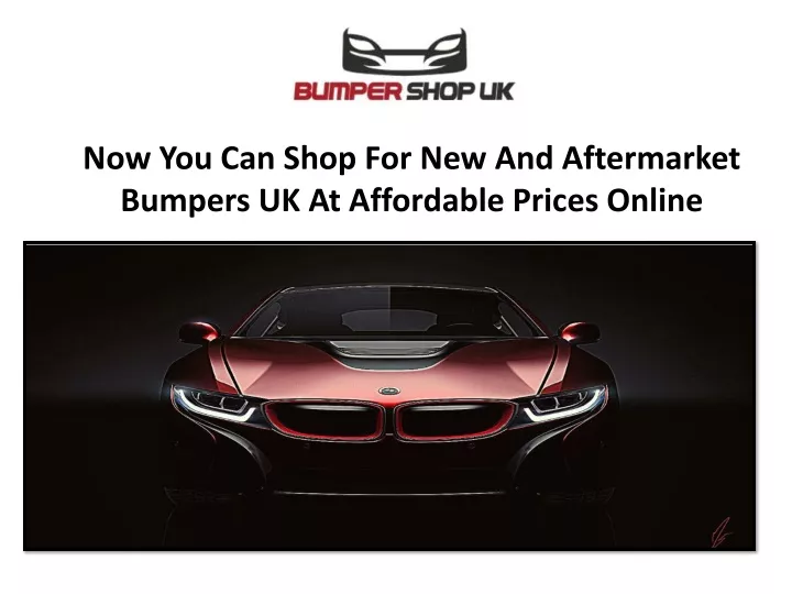 now you can shop for new and aftermarket bumpers