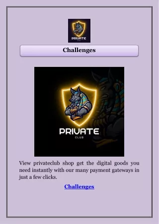 challenges
