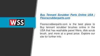 buy tennant scrubber parts online