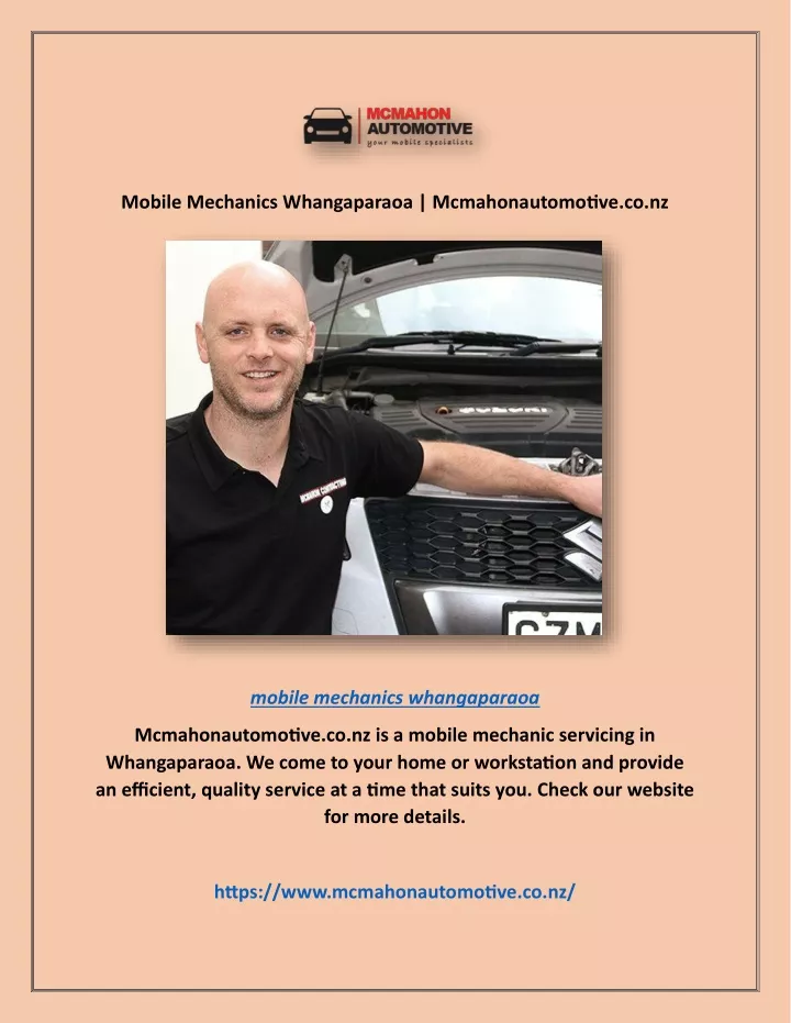 mobile mechanics whangaparaoa mcmahonautomotive