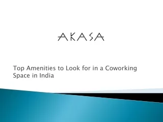 Coworking Space in India