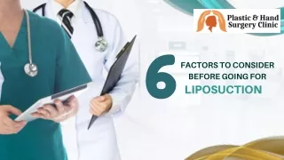 6 Factors to Consider Before Going For Liposuction