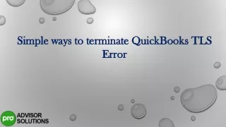 simple ways to terminate quickbooks tls error