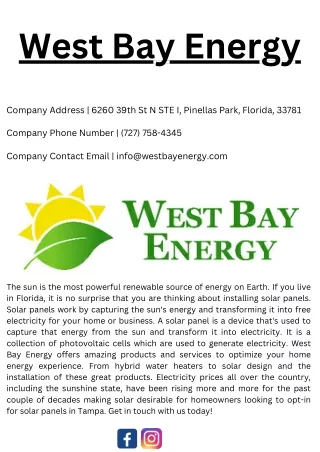 West Bay Energy